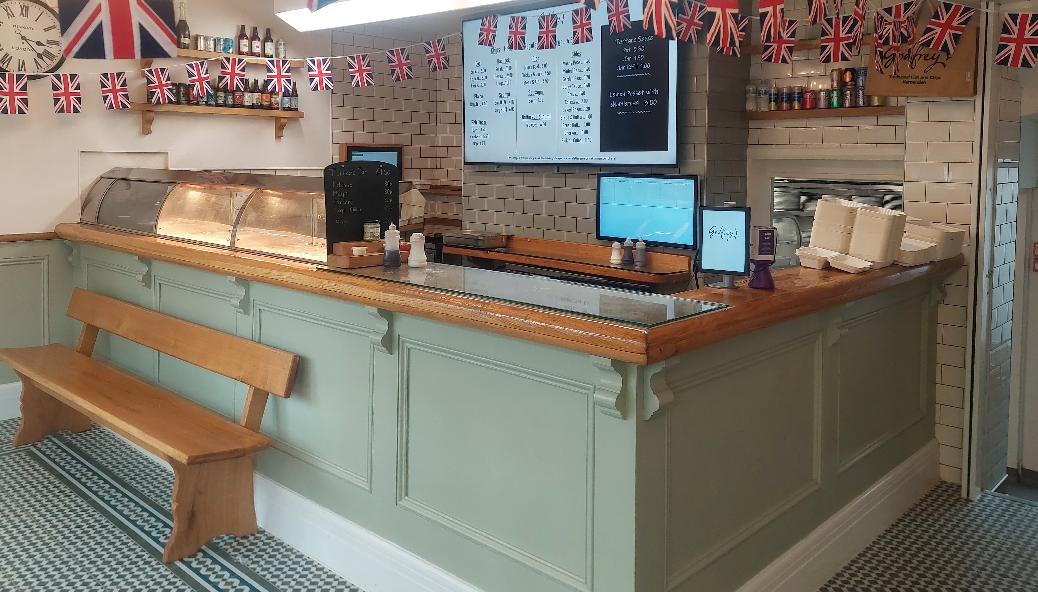 Godfrey's Takeaway Menu